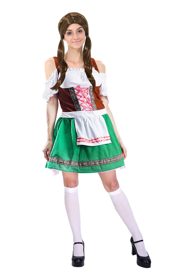 Adult Beer lady costume Green